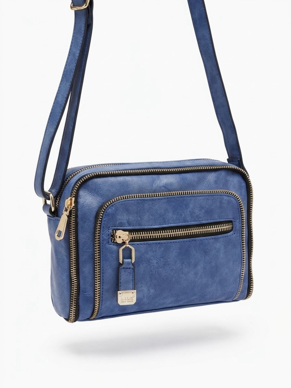 Nicole Miller Royal Blue Multi Compartment Crossbody bag